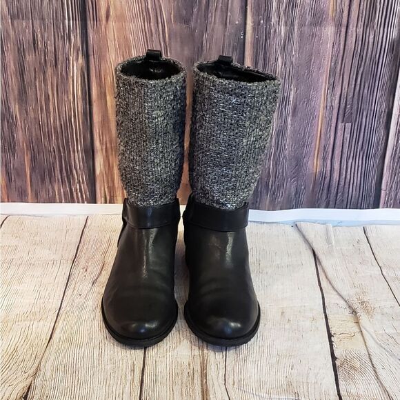 Stuart Weitzman Moto Harness Mid-Calf Tweed Boots - Picture 3 of 14